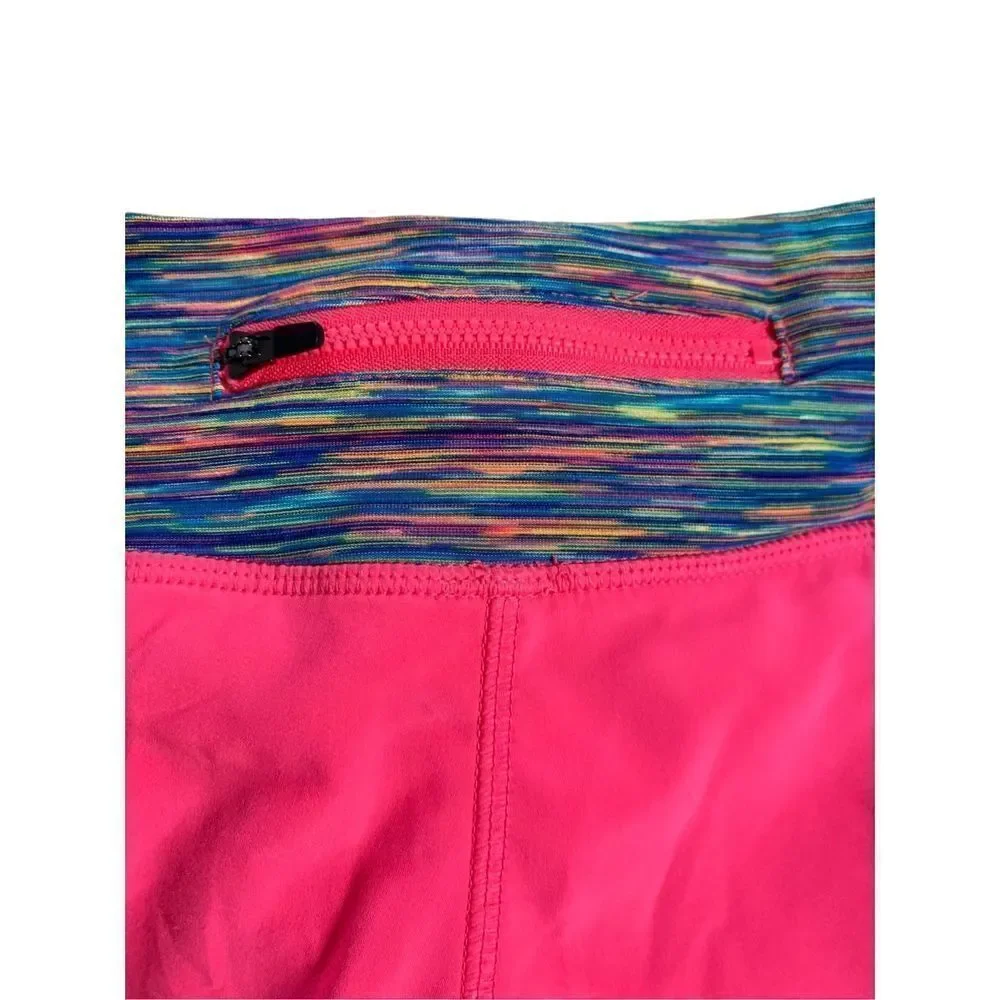Ideology women’s performance, athletic running shorts, neon pink size small